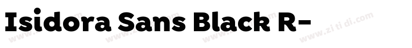 Isidora Sans Black R字体转换 Isidora Sans Black R字体转换